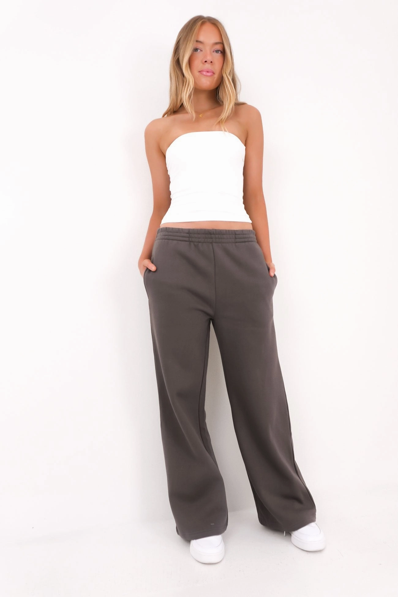 Blair Wide Track Pant Charcoal sale t shirts