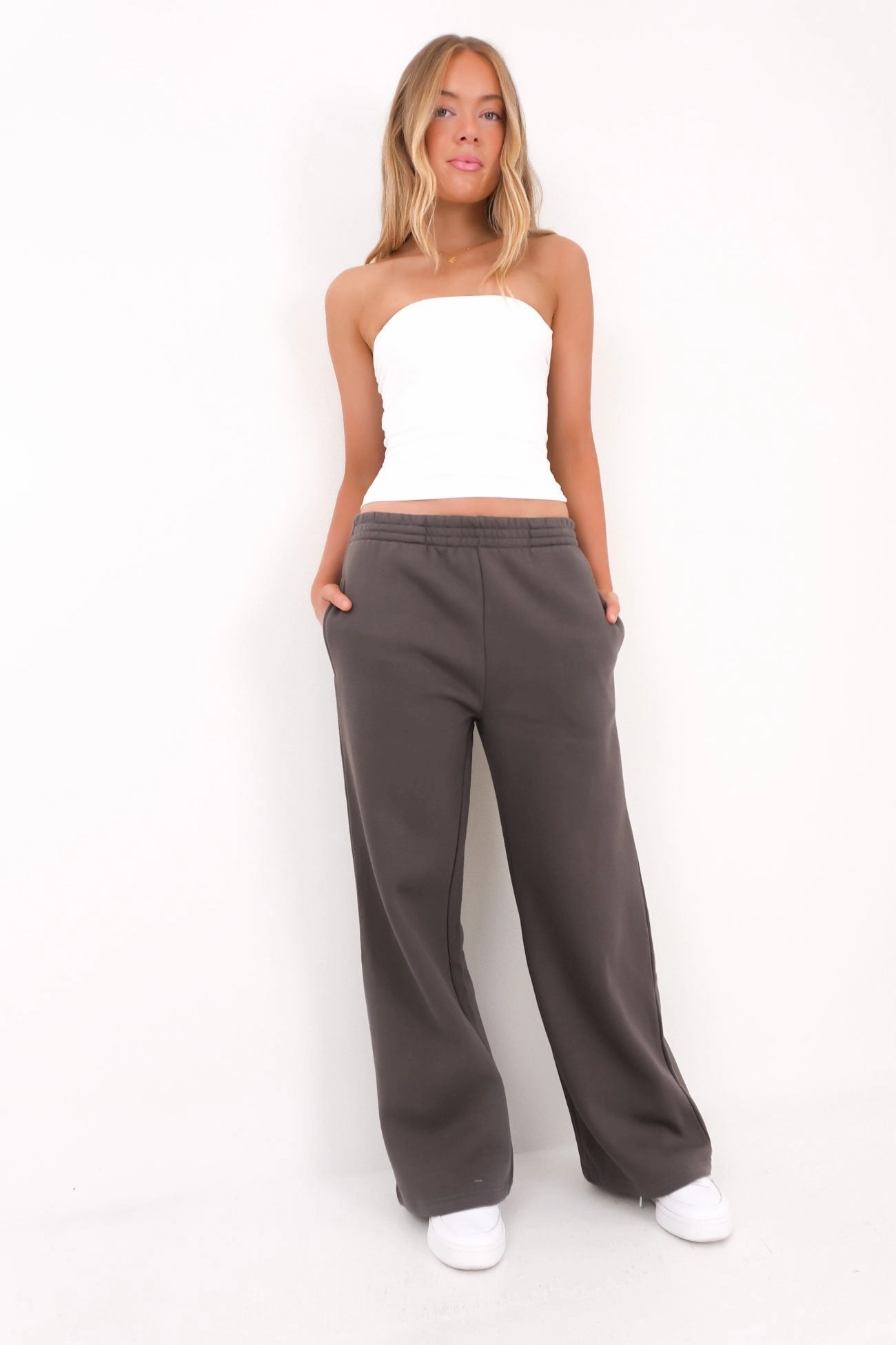 Blair Wide Track Pant Charcoal sale t shirts