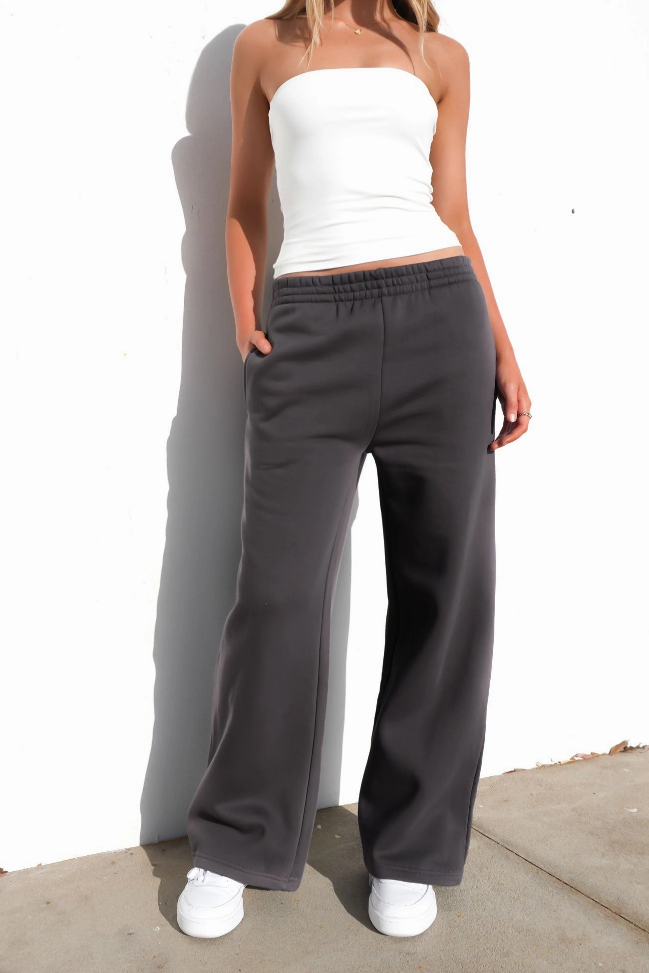 Blair Wide Track Pant Charcoal sale t shirts