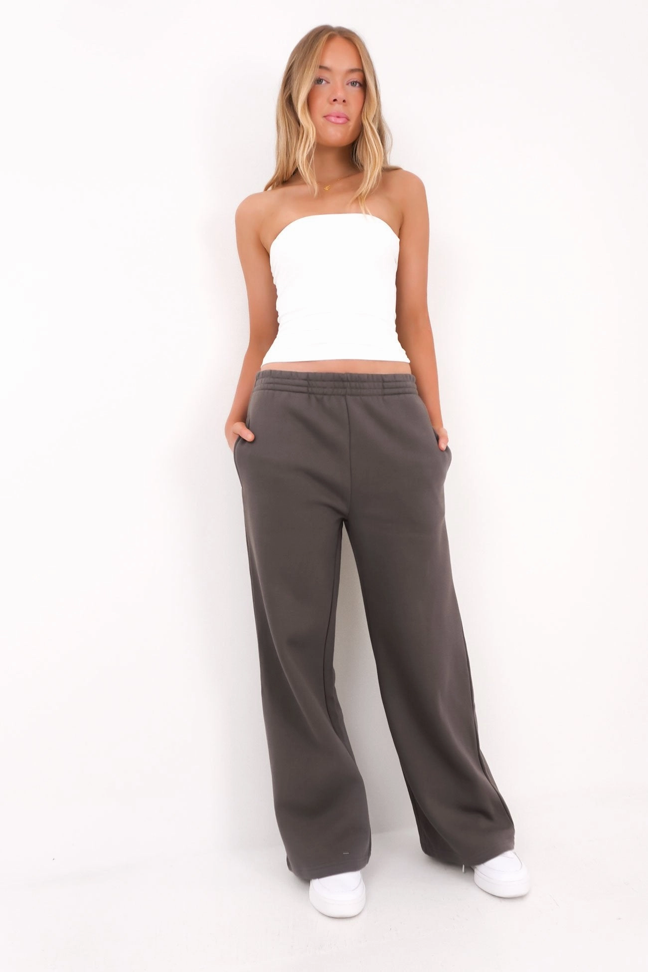 Blair Wide Track Pant Charcoal sale t shirts