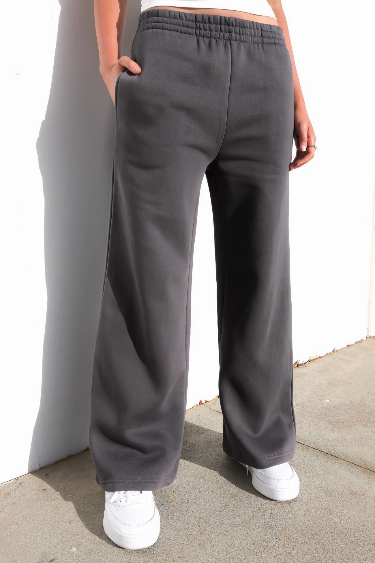 Blair Wide Track Pant Charcoal sale t shirts sale bike online