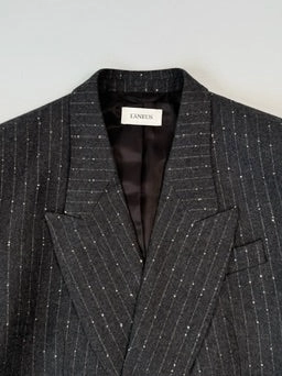 Blazer Doppiopetto Gessato Con Filato Brillante skechers new arrivals for men new collection dior bags