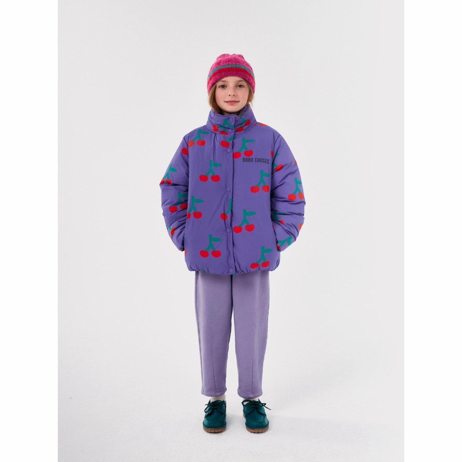 Bobo Choses Lavender Bobo Cherry All Over Anorak Durable