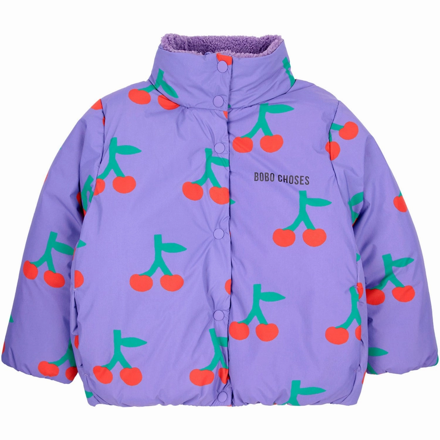 Bobo Choses Lavender Bobo Cherry All Over Anorak Durable Signature