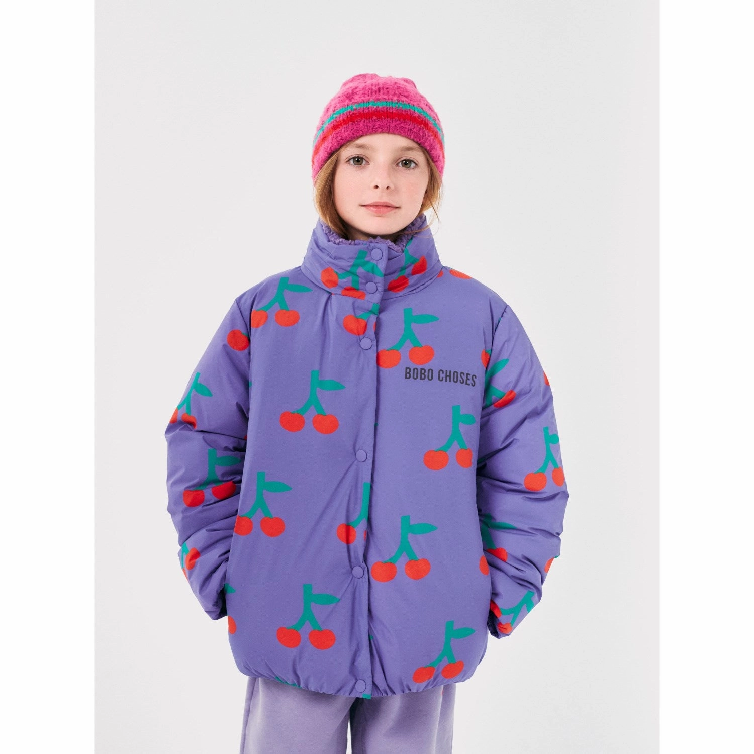 Bobo Choses Lavender Bobo Cherry All Over Anorak Durable