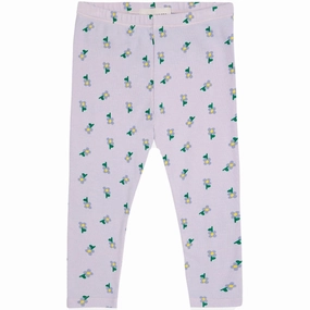 Bobo Choses Lavender Pansy Flower All Over Legging Patch Patch
