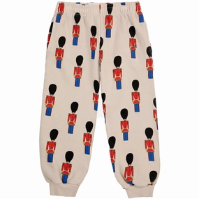 Bobo Choses Light Brown Little Tin Soldiers All Over JAndging Pants Versatile Signature