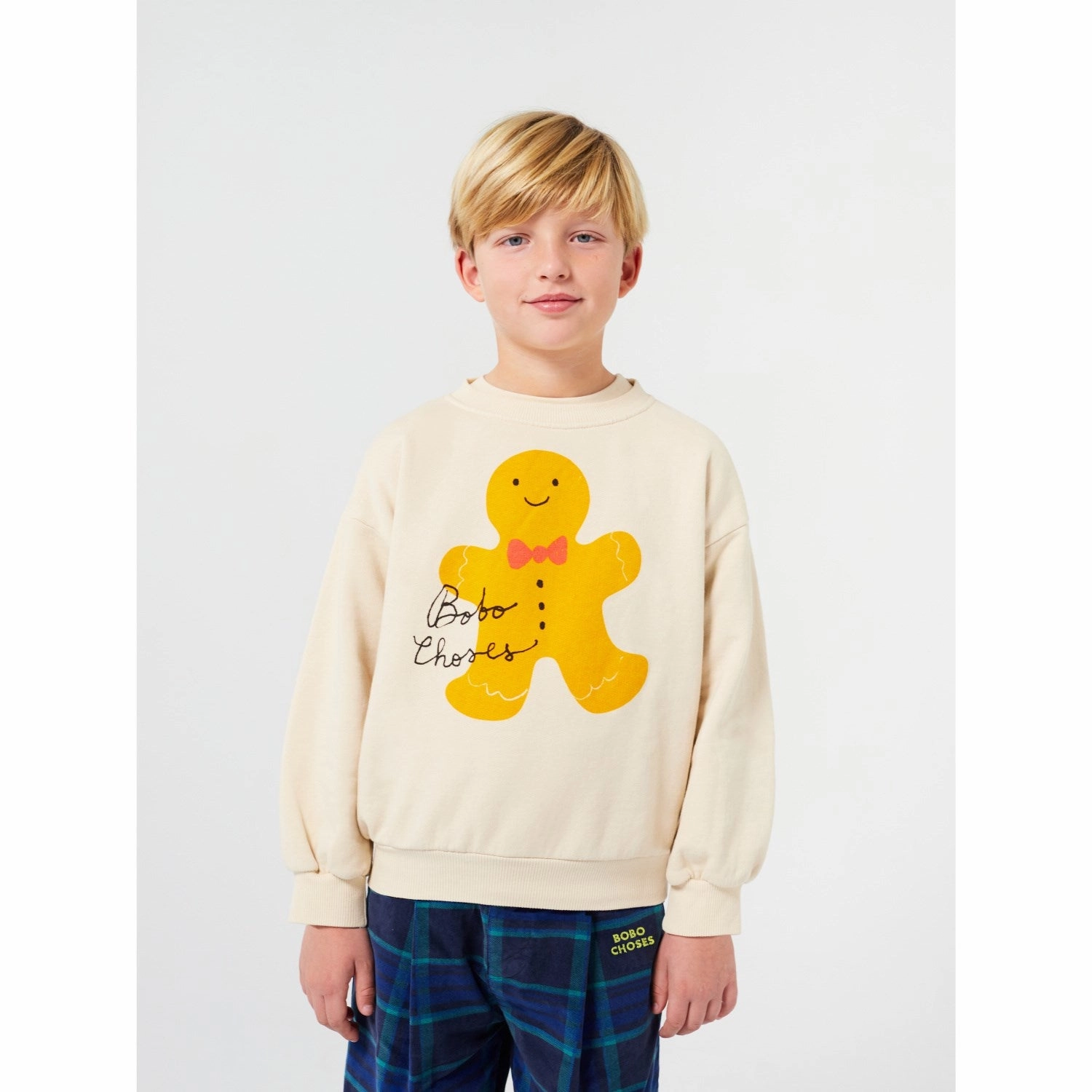 Bobo Choses Offwhite Gingerbread Sweatshirt Design