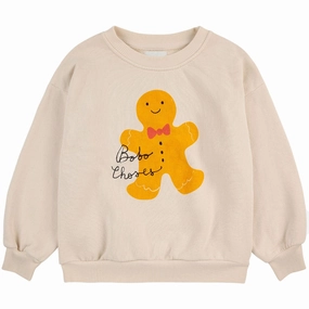Bobo Choses Offwhite Gingerbread Sweatshirt Design Soft