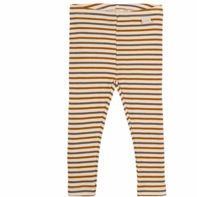 Bold Petit Piao Chocolate Brown/Golden Sun/Dark Off White Leggings Modal Striped Captivating