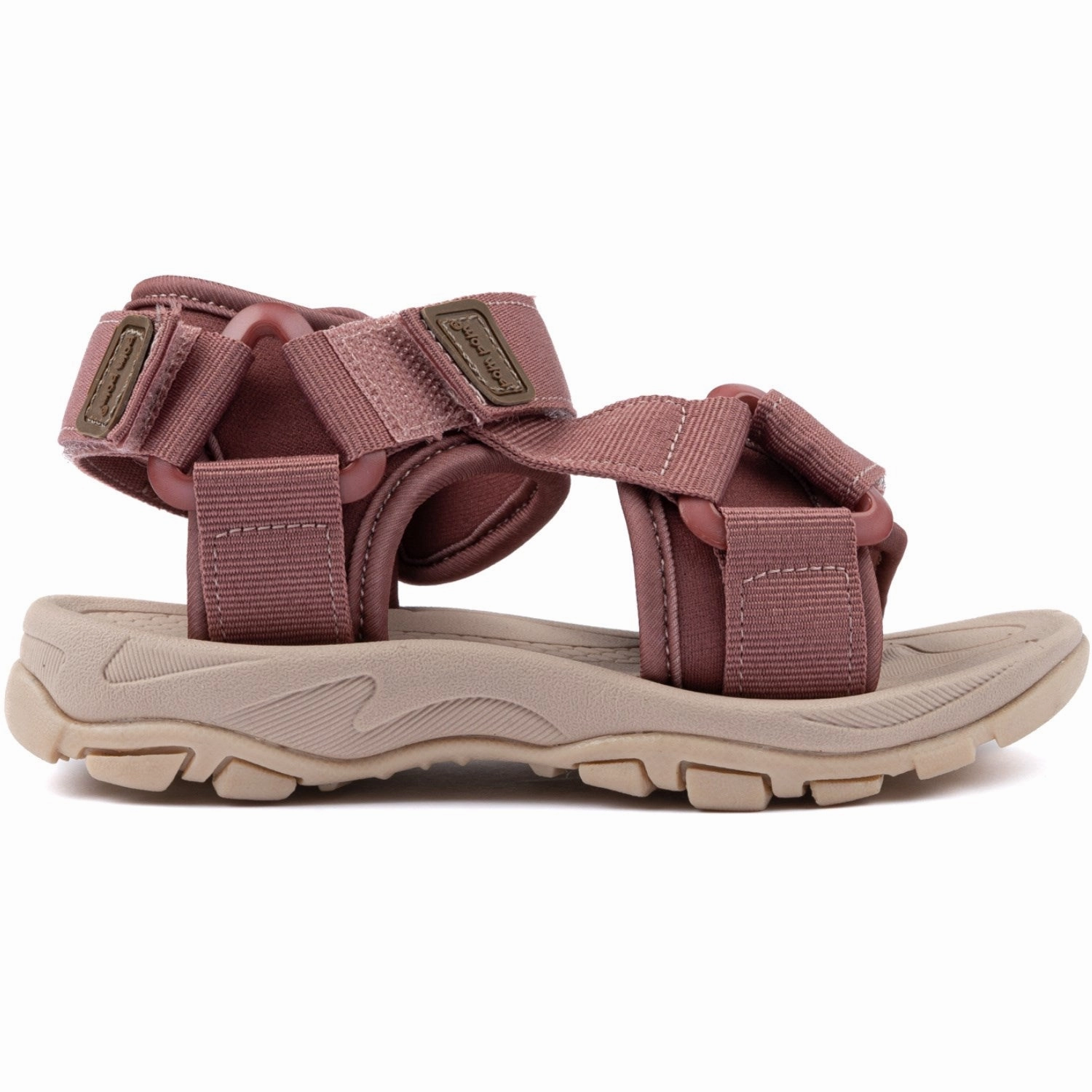 Boots Pom Pom Withered Rose Trecking Sandal Velcro