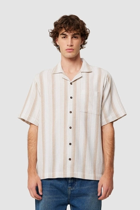 Bowler Weave Stripe Shirt Natural sale golf shoeses and prices sale deals