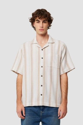 Bowler Weave Stripe Shirt Natural sale golf shoeses and prices sale deals