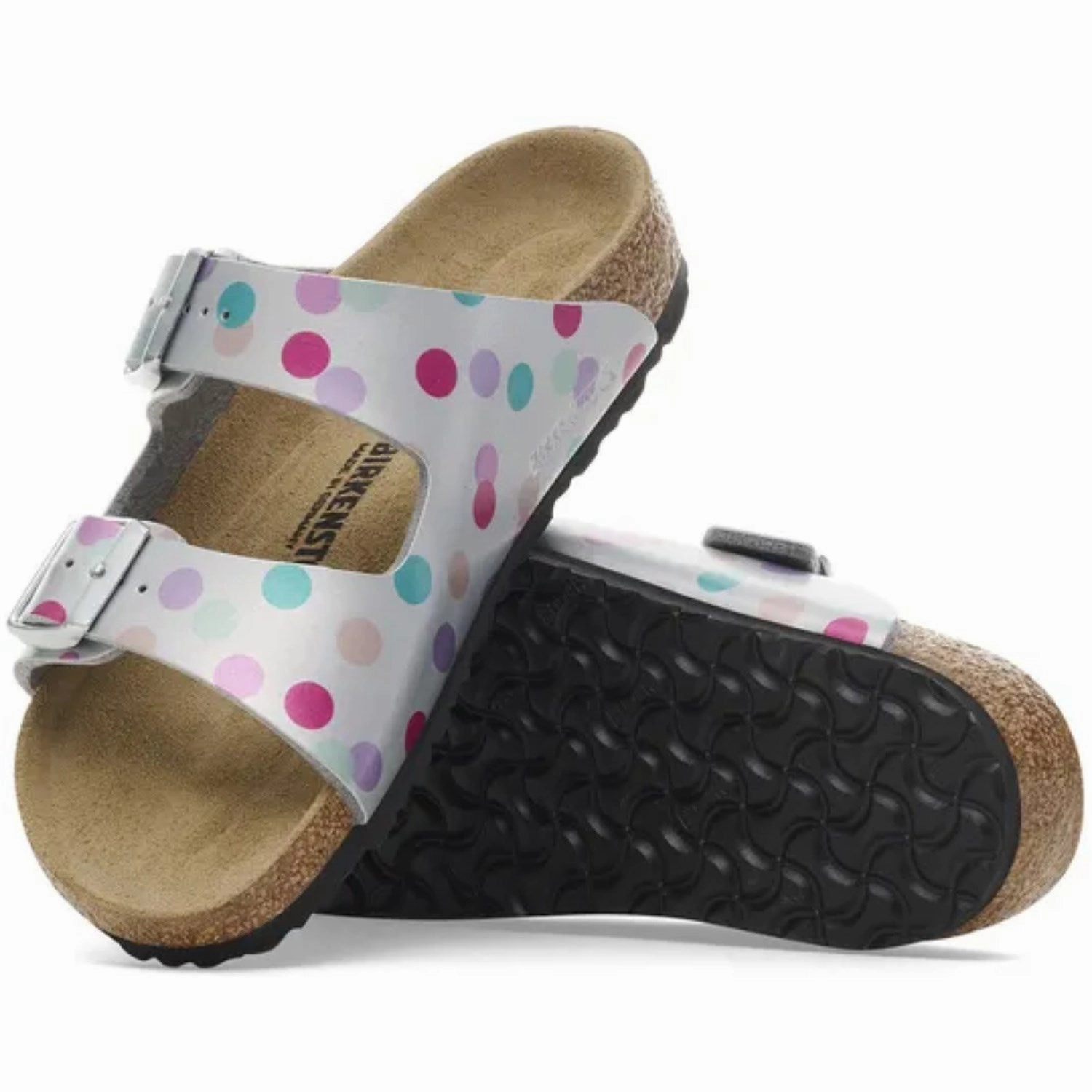 Bowling shoes Birkenstock Arizona Kids BF Elec. Metal. Silver Dots