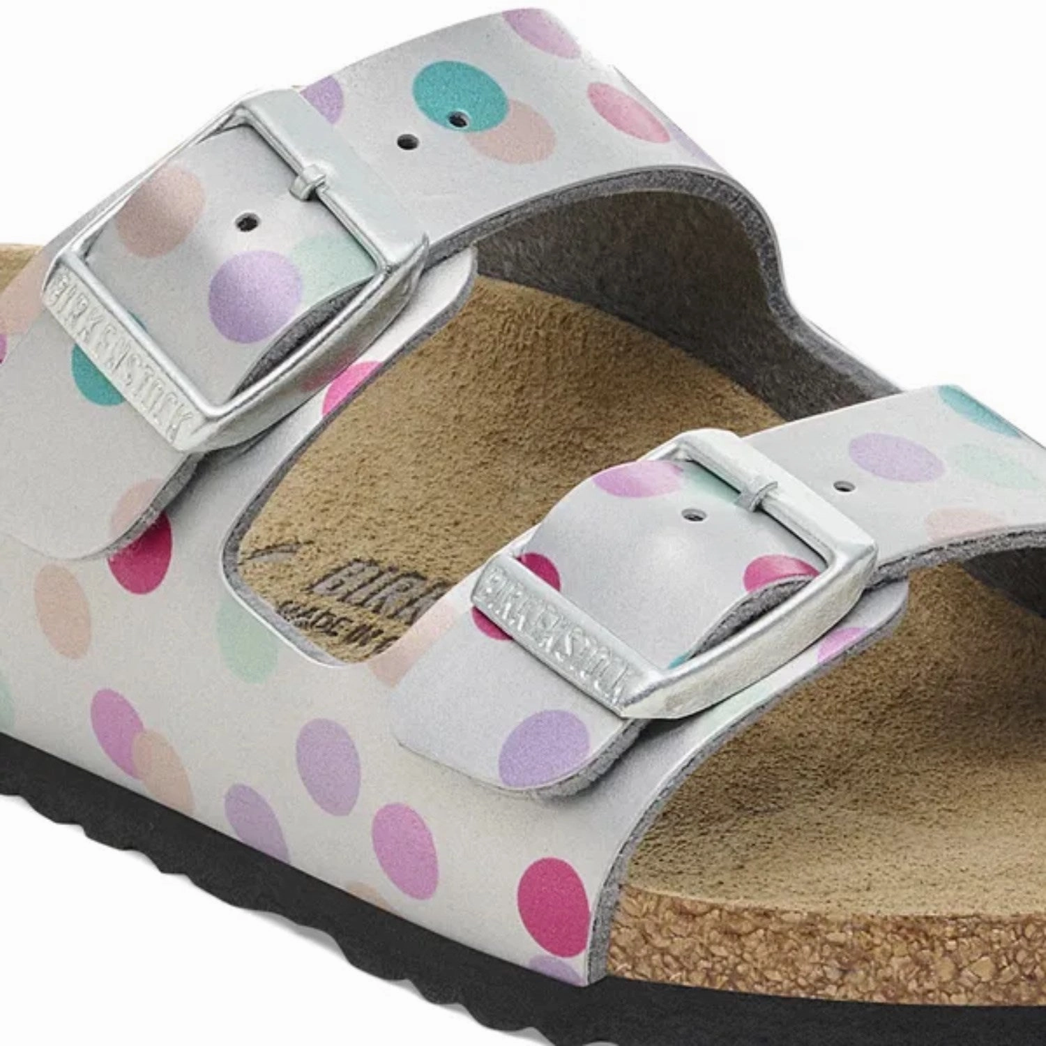 Bowling shoes Birkenstock Arizona Kids BF Elec. Metal. Silver Dots