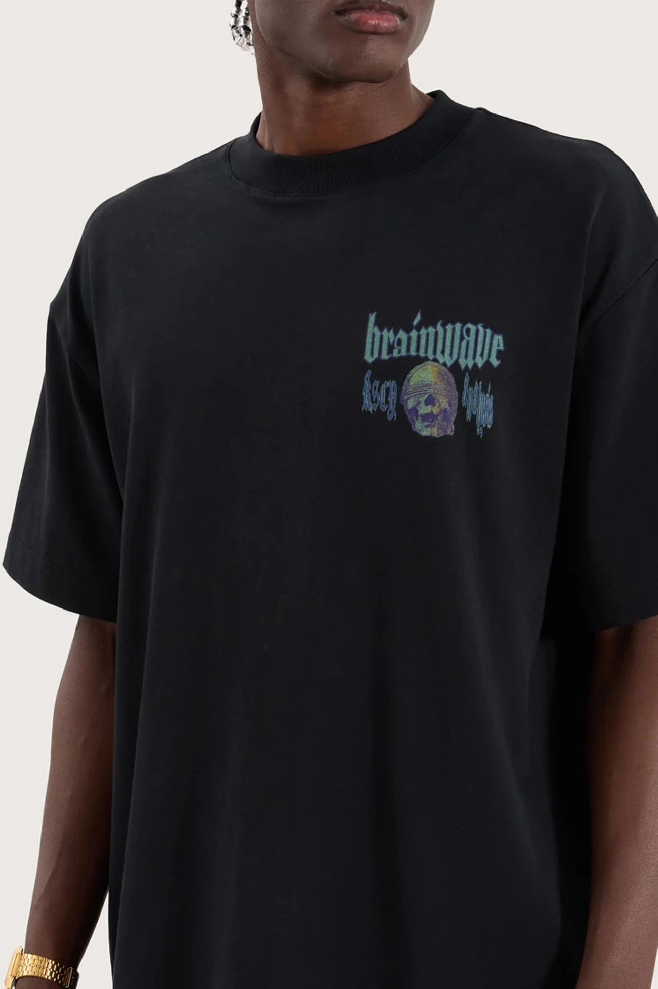 Brainwave Street Tee Anthracite Black sale alcohol