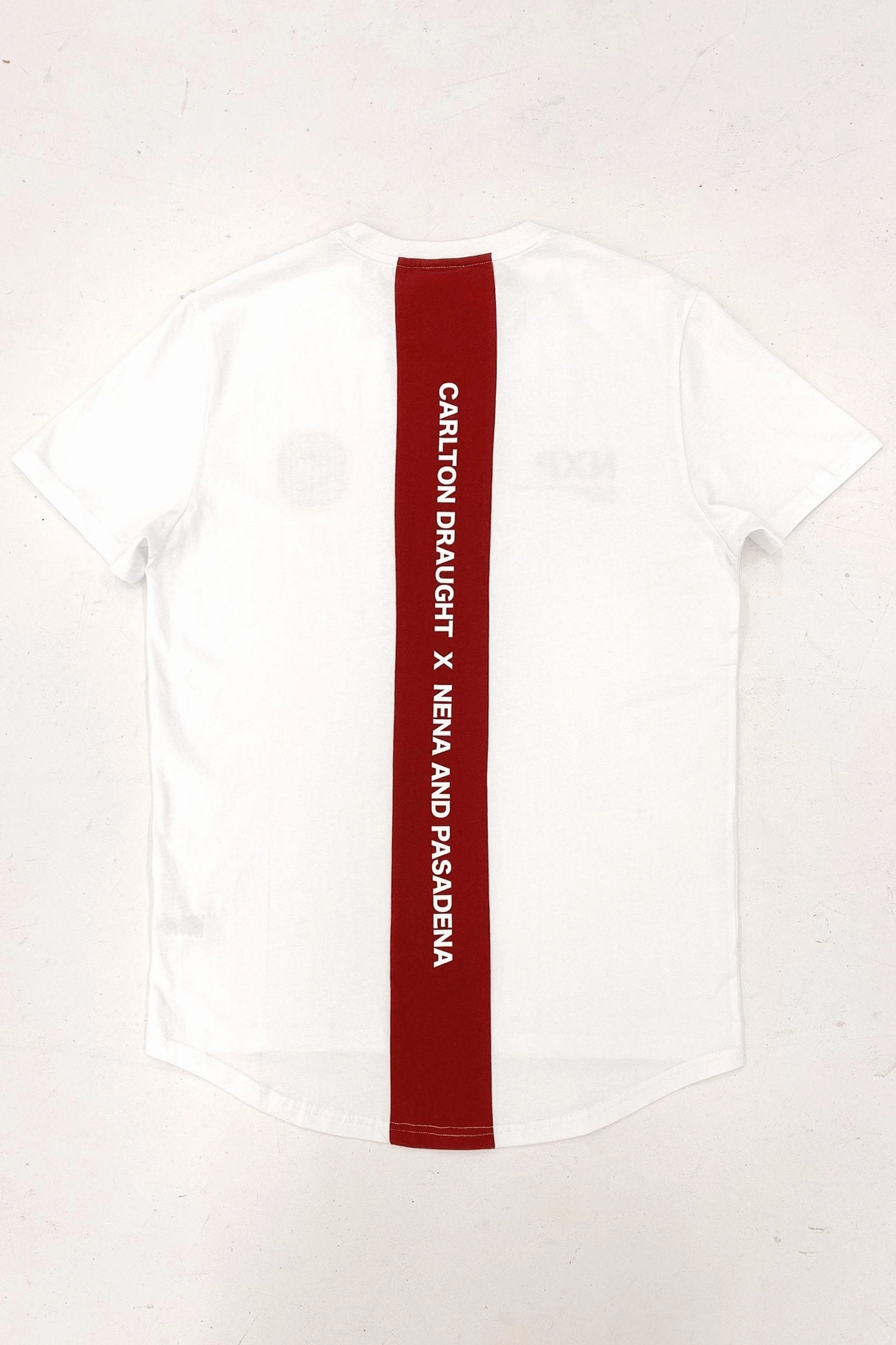 Bramling Cape Back Tee White Maroon sale kids