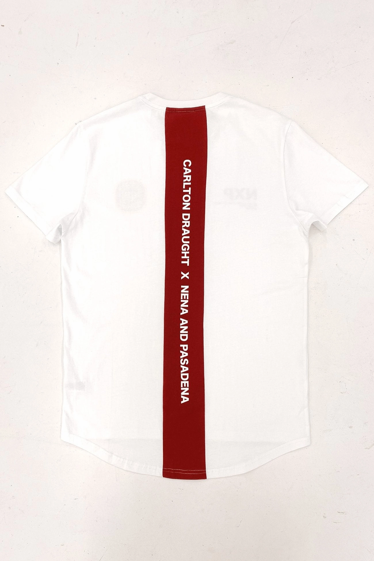 Bramling Cape Back Tee White Maroon sale kids