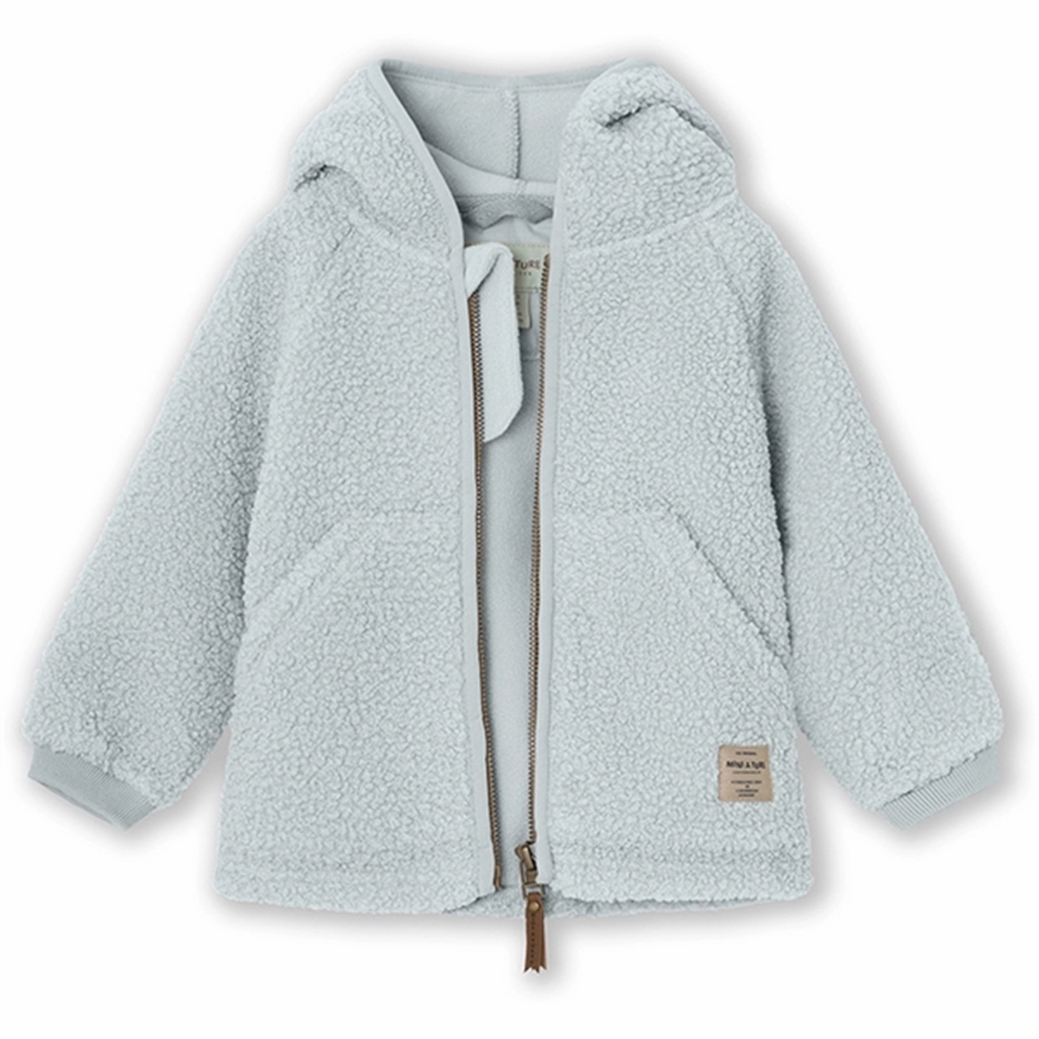 Breathable MINI A TURE LIFF Teddy Fleece Jacket Pearl Blue