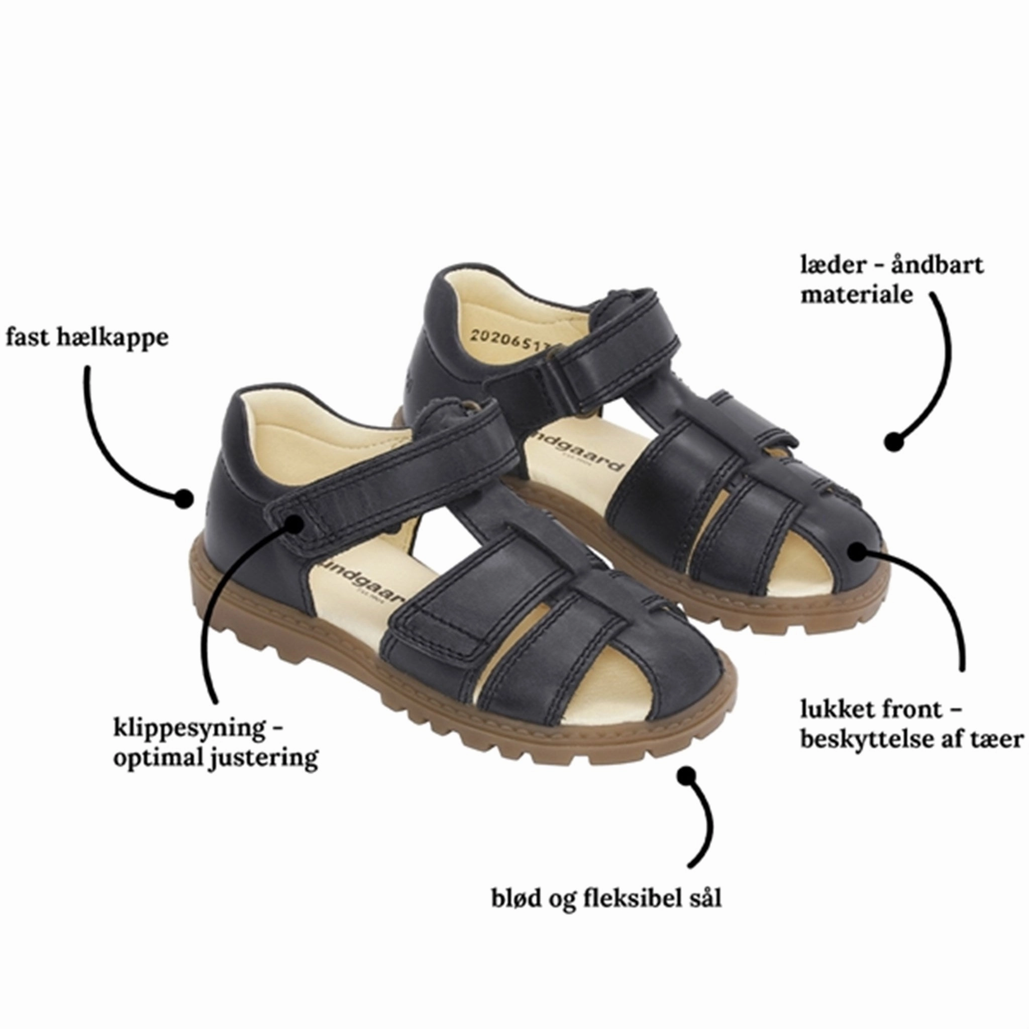 Bundgaard Tritu II Sandal Black Metallic shoes
