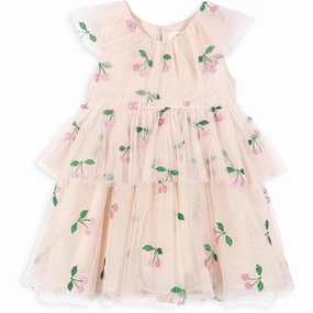 Button Konges Sljd Ma Grande Cerise Pink Glitter Mili Glitter Dress Color
