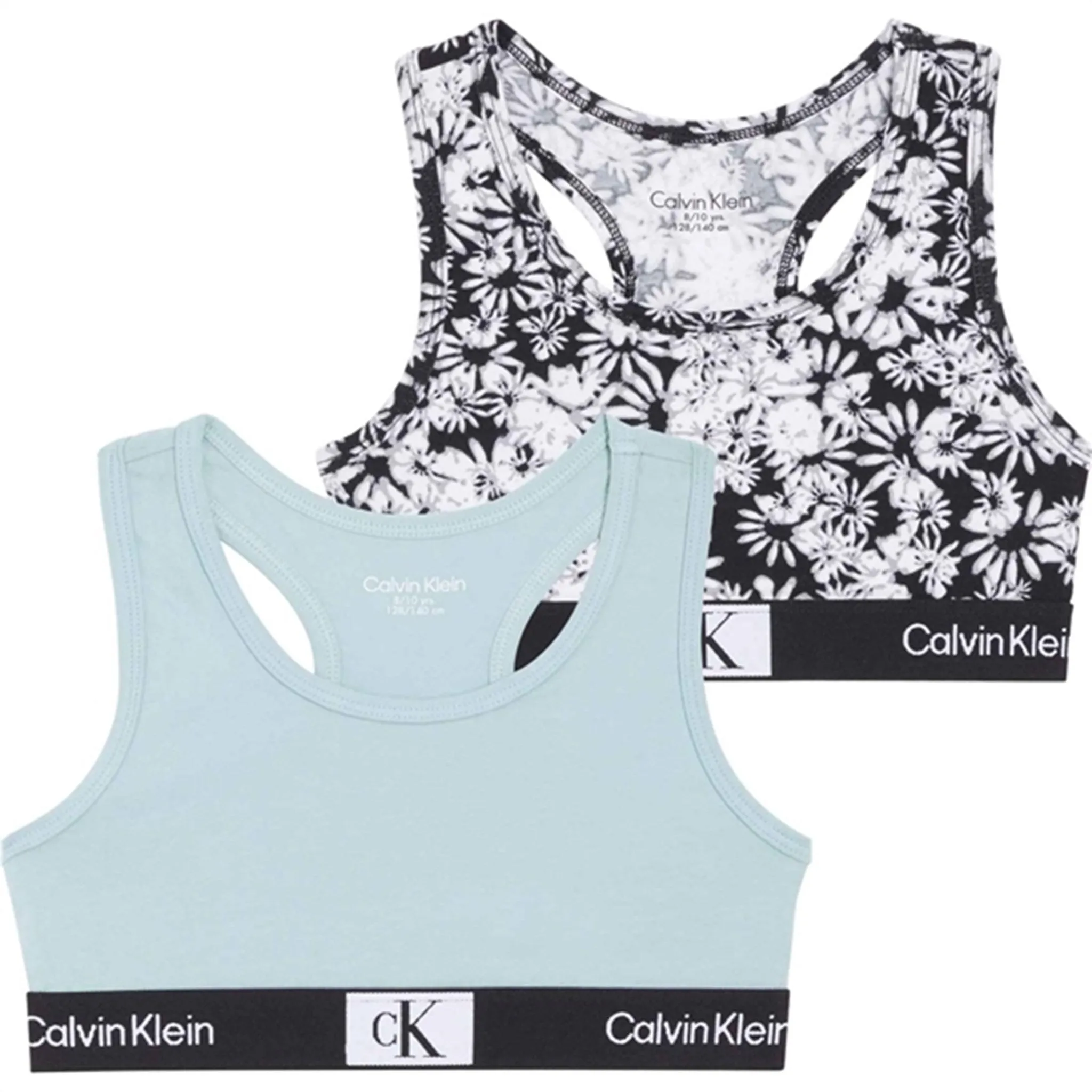 Calvin Klein Bralette 2-Pack Halofloralblackaop/Pericloud Unique Chic