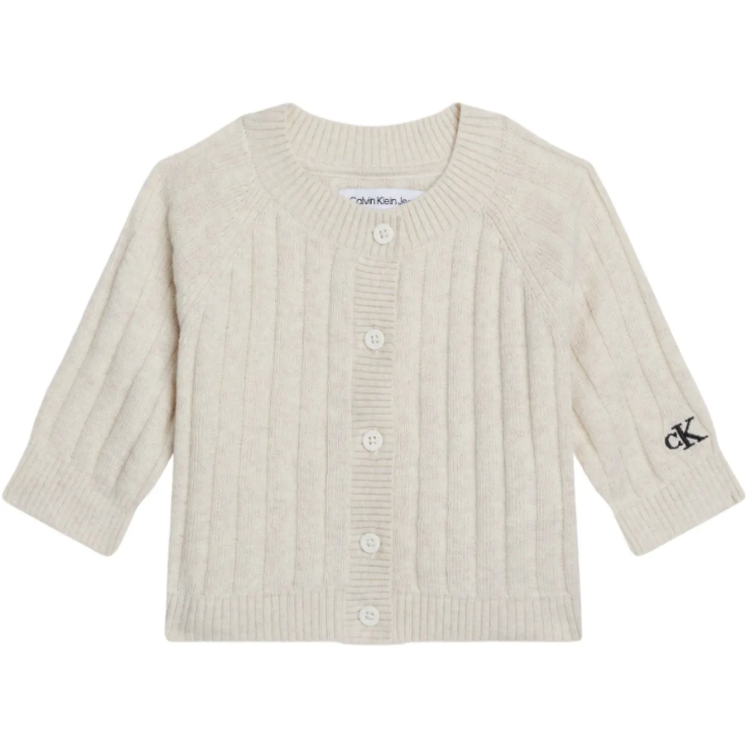 Calvin Klein Cardigan Vanilla Heather Famous Esteemed