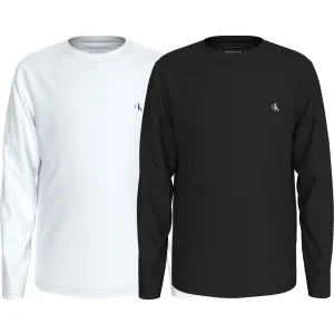Calvin Klein Ck Black / Bright White 2-Pack Chest Mono Blouse Opulent Respected