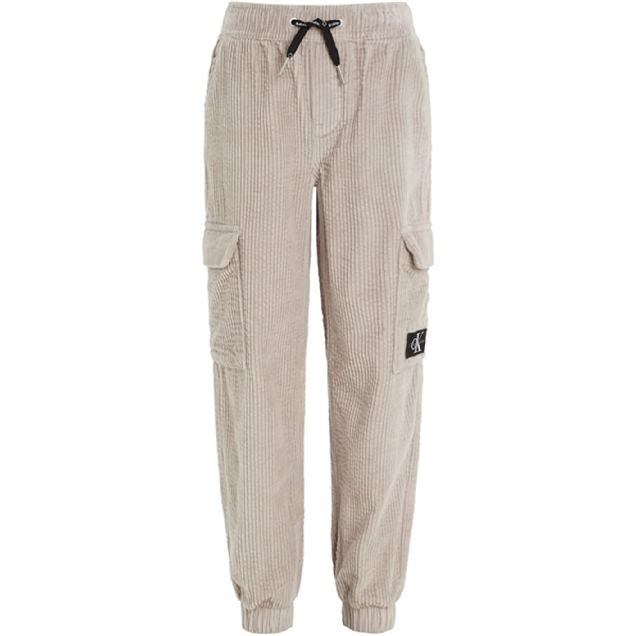 Calvin Klein Corduroy Badge Cargo Jogging Pants Porpoise Appealing Elite
