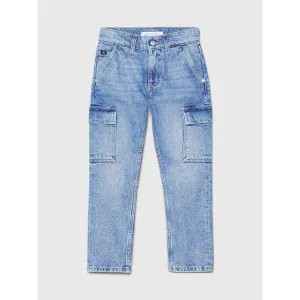 Calvin Klein Dad Denim Jeans Iconic Mid Blue Iconic Brand Style