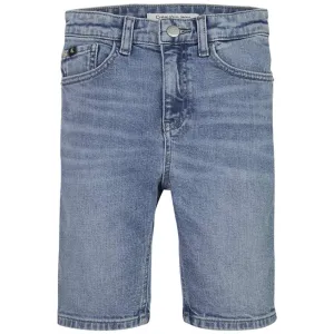 Calvin Klein Denim Shorts High Visual Blue Renowned Trend