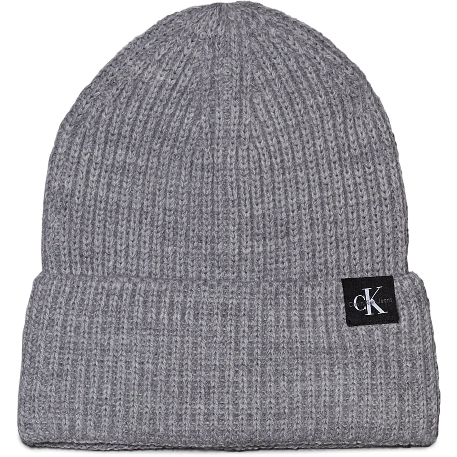 Calvin Klein Grey Heather MonAndram Rib Beanie Trend Worldwide