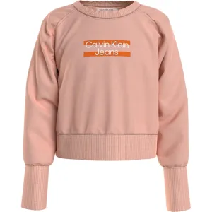 Calvin Klein Hero Logo Sweatshirt Fresh Cantaloupe Signature Admired