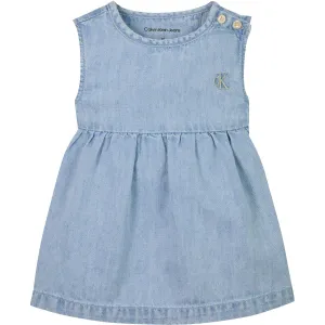 Calvin Klein Light Serenity Denim Lw Light Serenity Flare Dress Respected Iconic