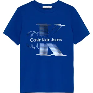 Calvin Klein Lined Monogram T-Shirt Ultra Blue Iconic Avant-garde