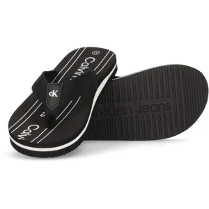 Calvin Klein Logo Flip Flop Black Exceptional Opulent