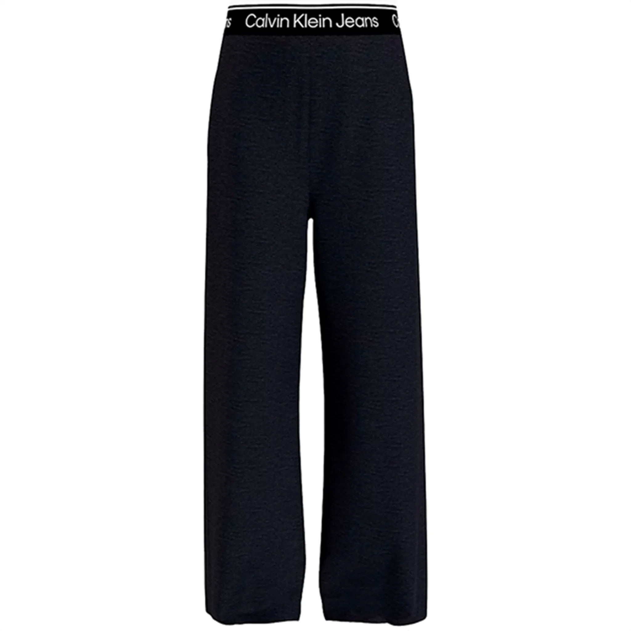 Timeless Calvin Klein Logo Tape Punto Strik Pants Black Regal
