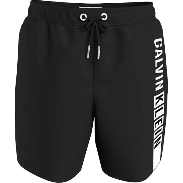 Iconic Brand Calvin Klein Medium Drawstring Swim Shorts Pvh Black Exceptional