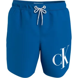 Calvin Klein Medium Drawstring Swim Trunks Blue Crush Esteemed Premium