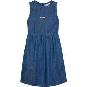 Calvin Klein Mid Serenity Denim Lw Mid Serenity Shirt Dress Sophisticated Retro