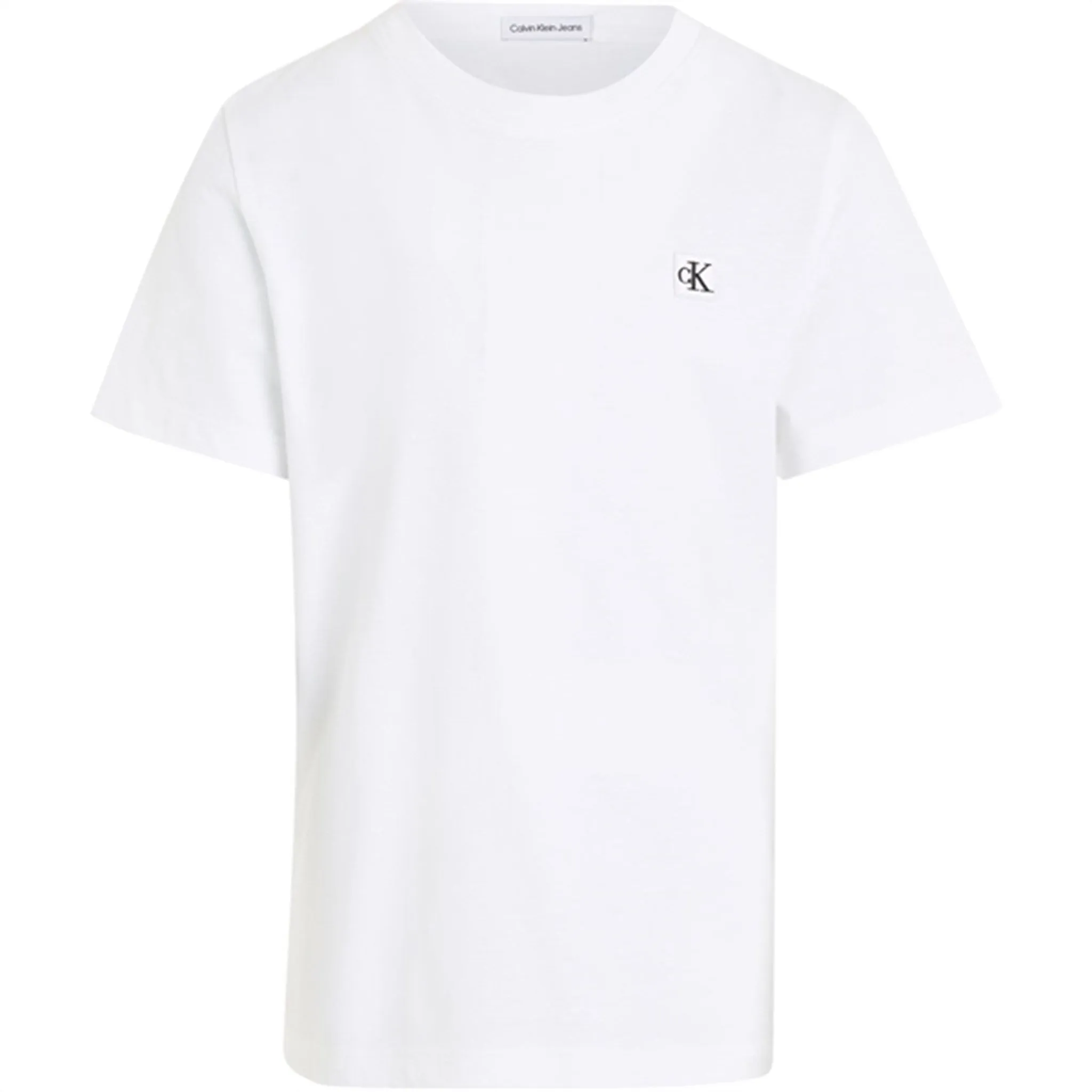 Calvin Klein Monogram Mini Badge T-Shirt Bright White Luxe Luxe
