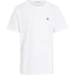 Calvin Klein Monogram Mini Badge T-Shirt Bright White Luxe Luxe