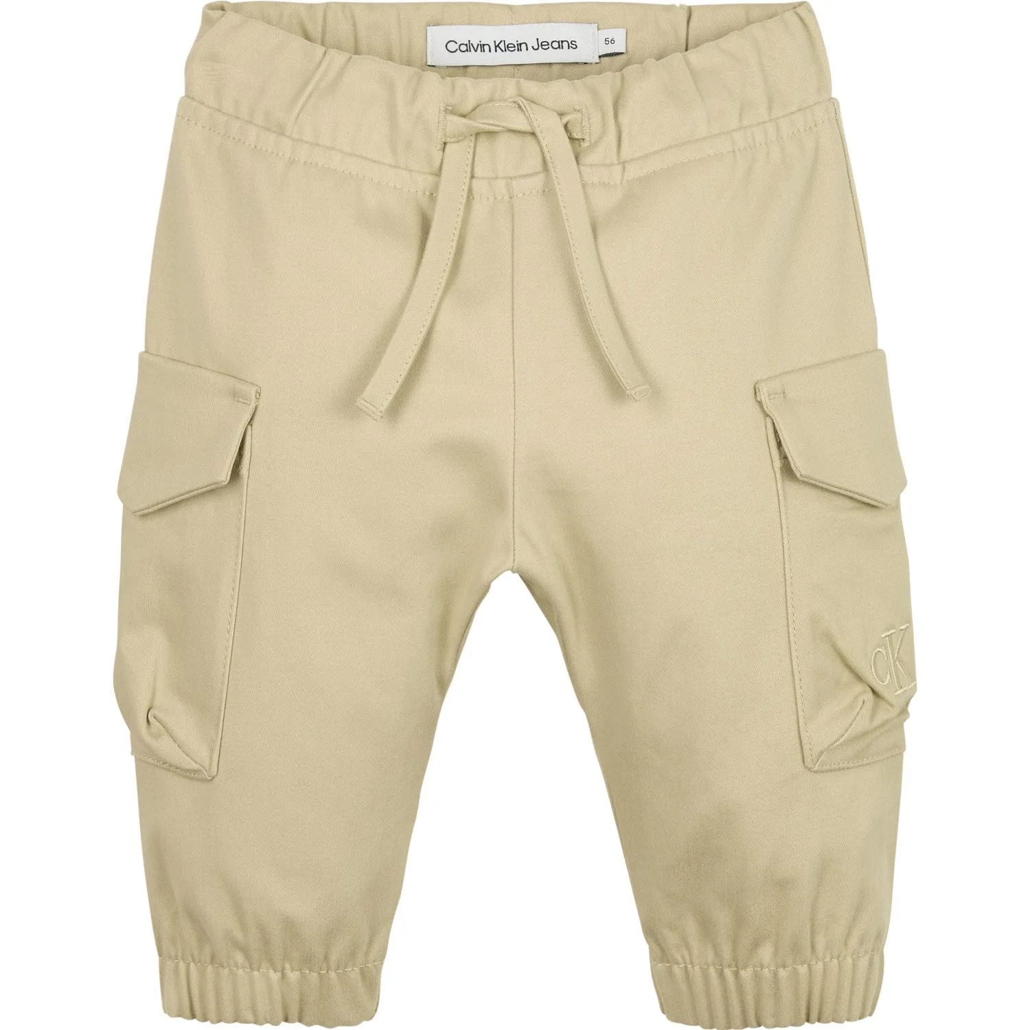 Calvin Klein Pale Khaki Utility Cotton Woven Pants Artisanal Regal