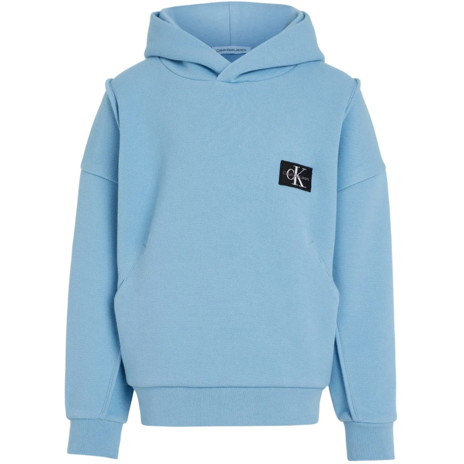 Calvin Klein Pique Modern Comfort Hoodie Dusk Blue Grandiose Acclaimed