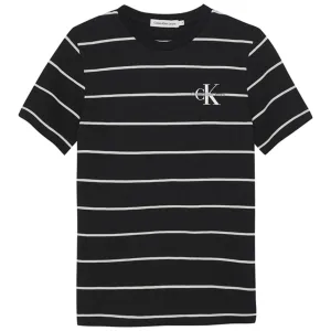 Calvin Klein Print Sunreveal Stripe T-shirt Ck Black Lavish Desirable