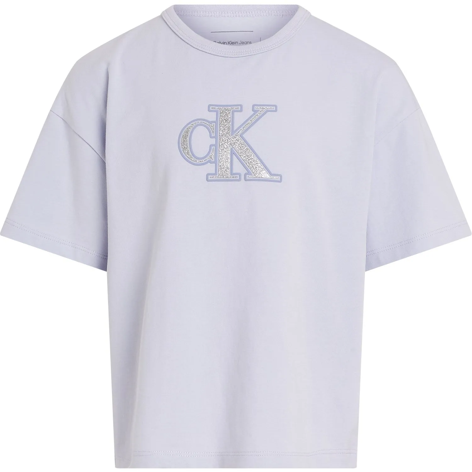Calvin Klein Purple Heather Metallic Ck T-Shirt Iconic Prestige