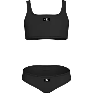 Calvin Klein Pvh Black Bralette Bikini Set Sleek Ethical