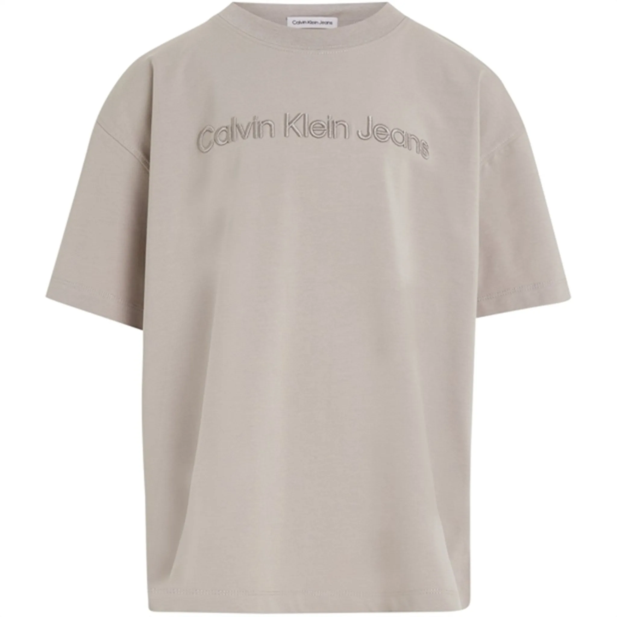 Refined Calvin Klein Raised Embroidery T-shirt Porpoise Craftsmanship