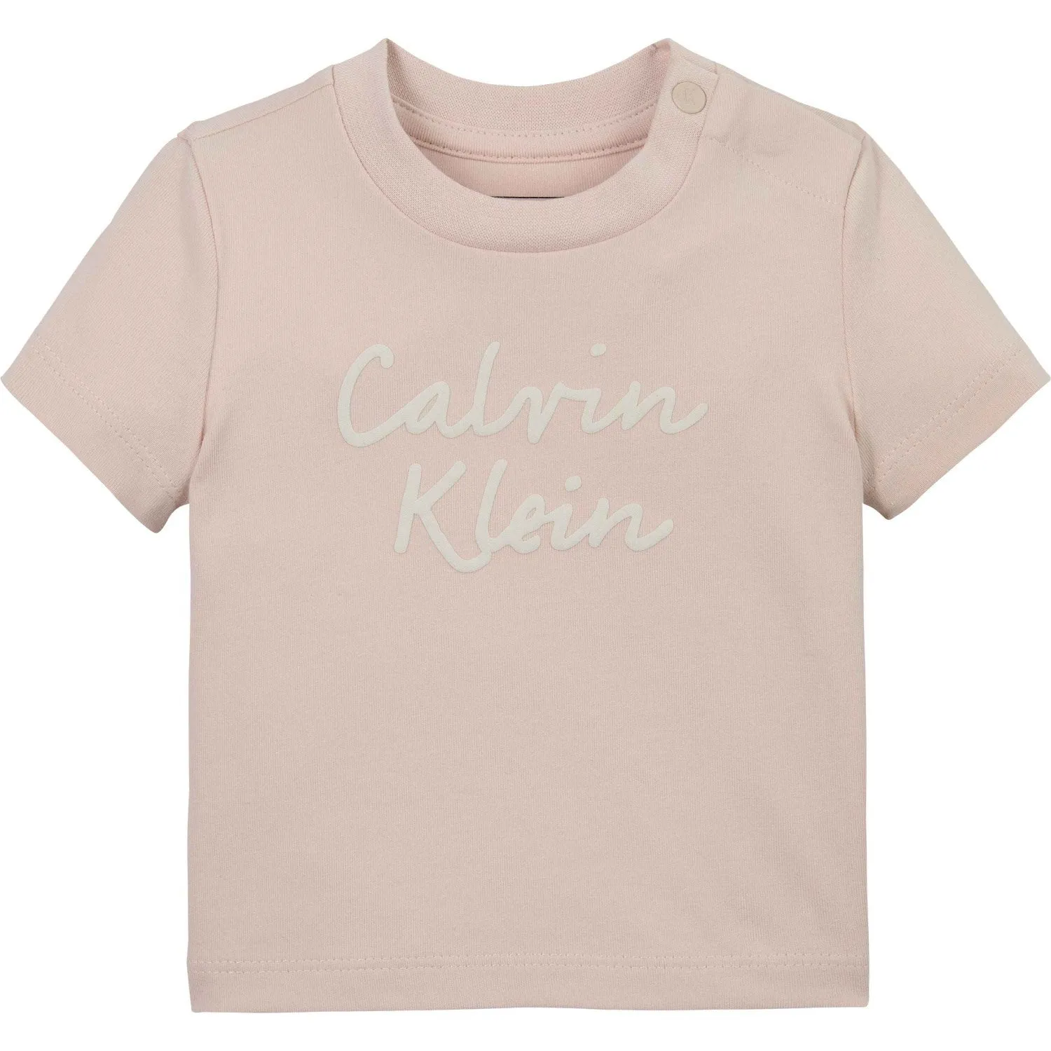 Inspiring Calvin Klein Silver Peony Colour Logo Ss T-Shirt Rare