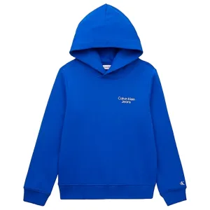 Calvin Klein Stack Logo Hoodie Ultra Blue Leadership Iconic Brand